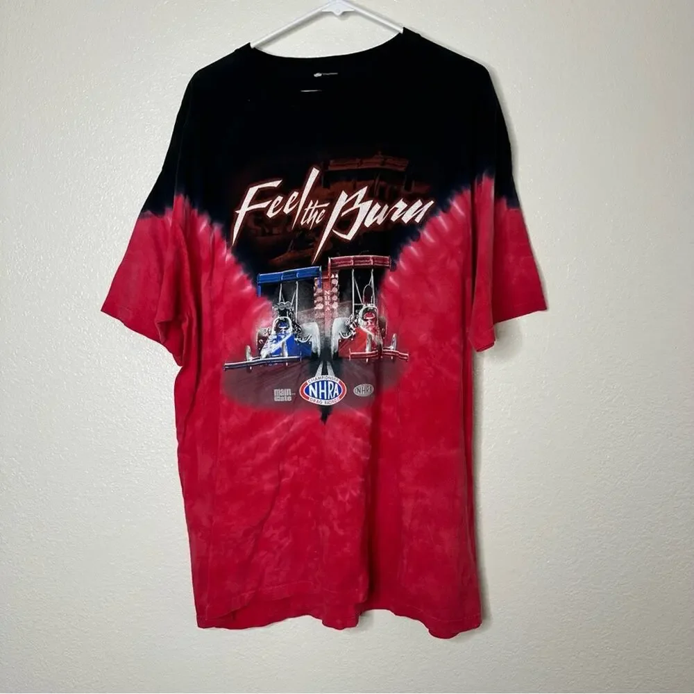 Vintage Feel the Burn NHRA‎ Graphic T Shirt